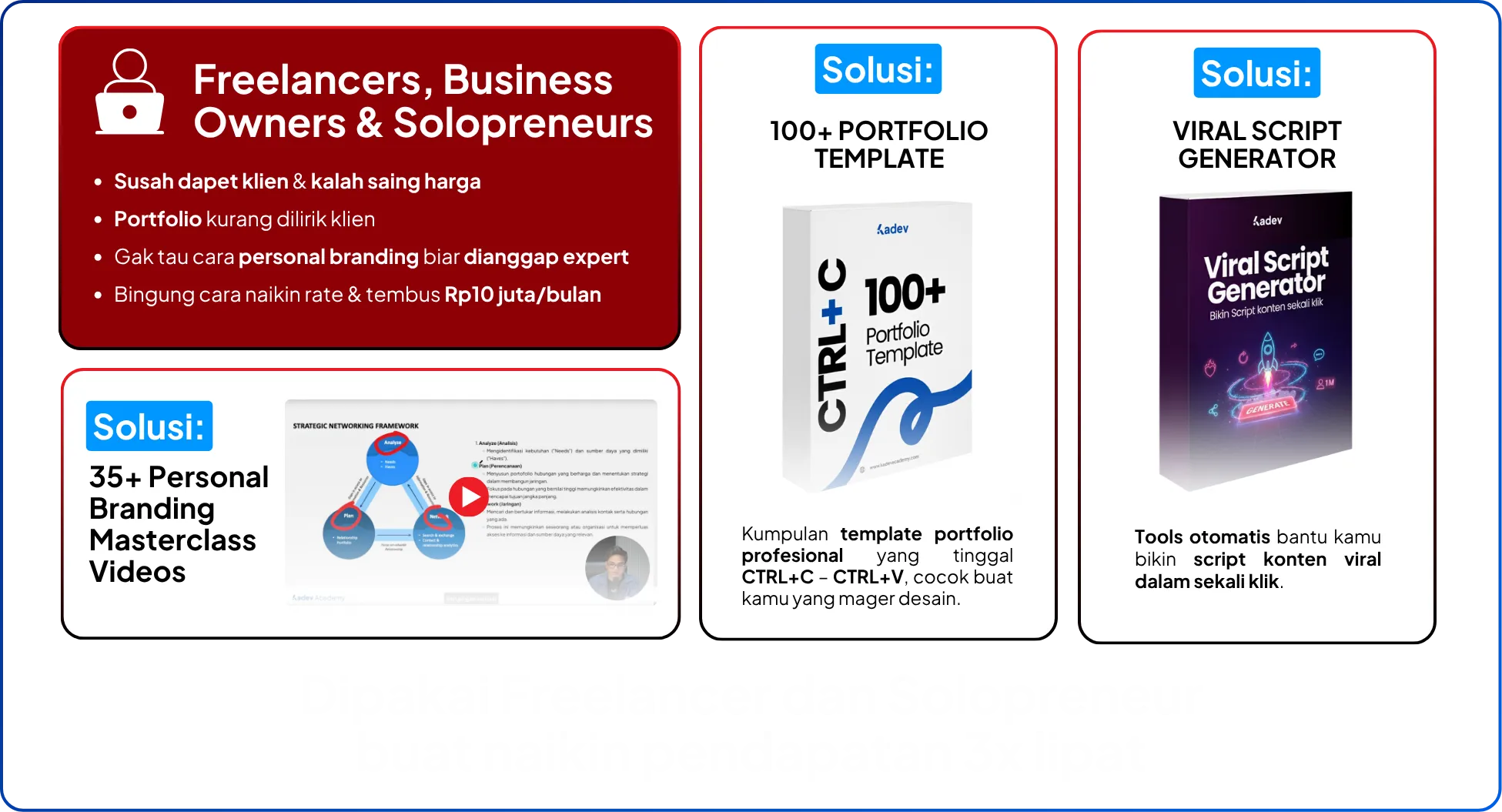 Slide Match for Freelancer, Bussiness Owner, & Solopreneur - Kadev Academy